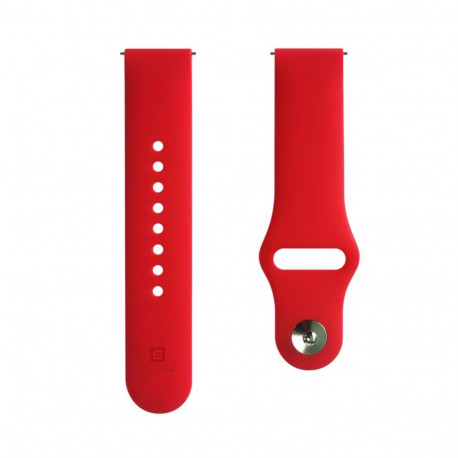 Evelatus Evelatus 20mm Silicone Loop Watch Straps (S/M 110mm) Red