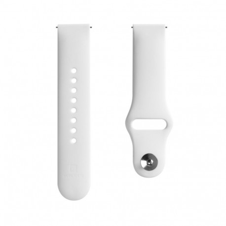 Evelatus Evelatus Watch 22mm Silicone Loop Watch Straps (S/M 110mm) White