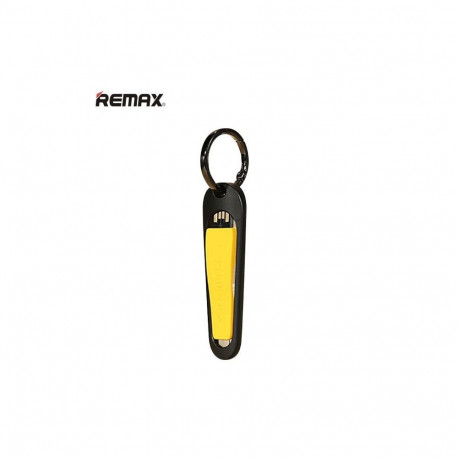 Remax Mini Atslgu piekari Lightning uz USB Black Yellow