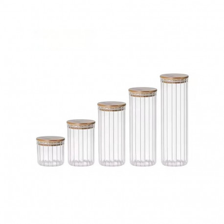 JAR STORAGE ROU GLA W BAM LID 1.1L