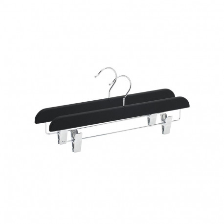 RUBBER COATED HANGER LSR023 BLACK 2 PCS