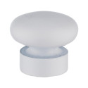 CURTAIN ROD FINIAL FLATBALL D19 M.WHITE
