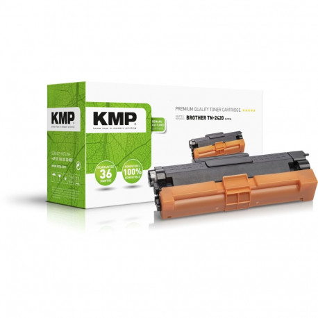 KMP B-T116 must ühilduv toonerkassett Brother TN-2420 jaoks