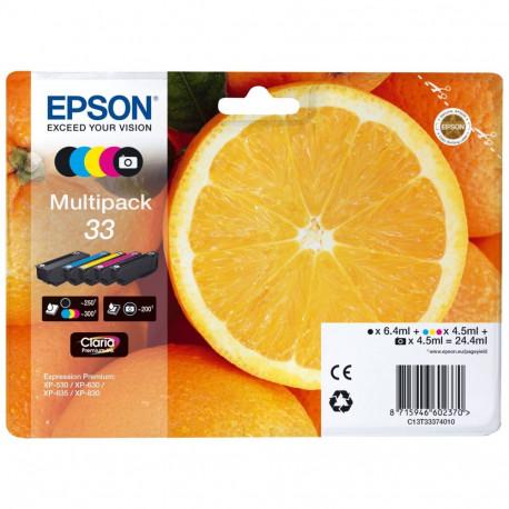 Epson multipakk Claria Premium BK/PBK/C/M/Y 33 T 3337