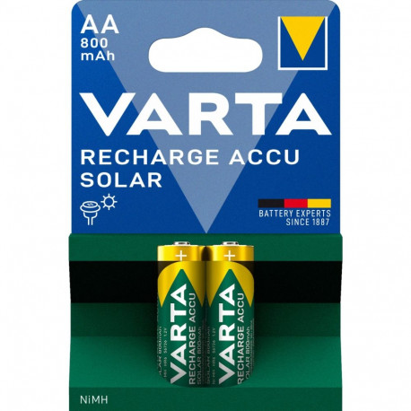 1x2 Varta Solar Accu AA NiMH 800 mAh Mignon