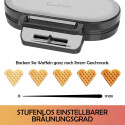 Clatronic WA 3745 black-inox Waffle Maker