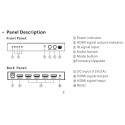PremiumCord HDMI 4 inputs - 1 output, 4K@60Hz multi display system