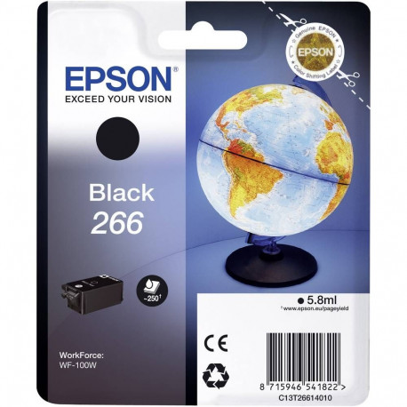 Epson tint 266 WF-100W 5,8ml 250lk, must