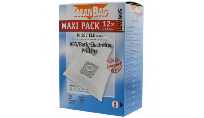 Tolmukottide maksipakk Scanpart 2687441187 S-Bag (12 tk + 2 filtrit) 2687441187