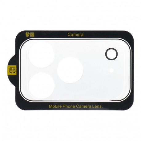 5D Full Glue Tempered Glass Camera Lens for iPhone 17 PRO transparent