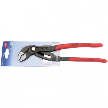 Cobra toru- ja veepumpatangid 87 01 250 250mm 25-astmeline reguleerimine, punane