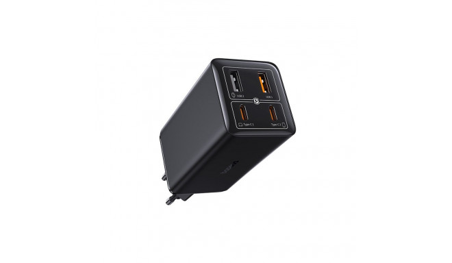Baseus GaN6 Pro Charger 100W 2 x USB-C 2 x USB-A with Black USB-C Cable 100W 1m - Black