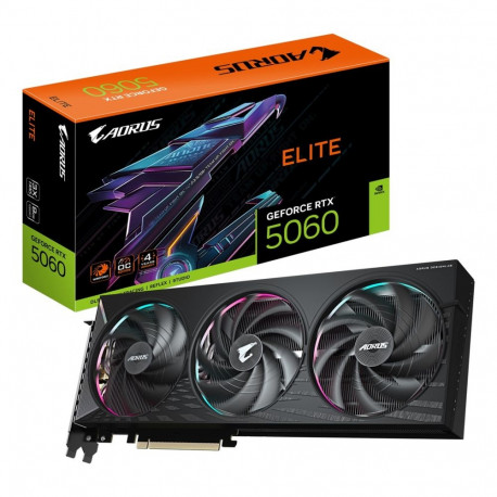 GIGABYTE AORUS GeForce RTX 5060 ELITE 8G graafikakaart - 8GB GDDR7, 128bit, PCI-E 5.0, 2722 MHz tuum