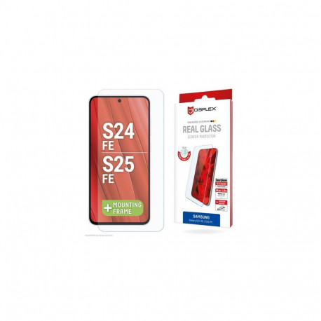 Displex Screen Protector (10H) for Samsung Galaxy S25 FE/S24 FE, Eco Mounting Frame, scratch resista