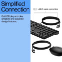 HP 320MK USB Wired Mouse Keyboard Combo - Black - US ENG