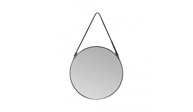 HANGING MIRROR PERITO ROUND 60 CM BLACK