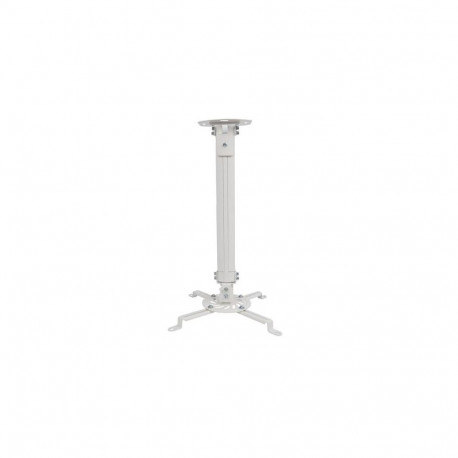 Techly 309654 Projector Ceiling Mount, 13.5kg, Adjustable 38-52cm, Tilt and Swivel