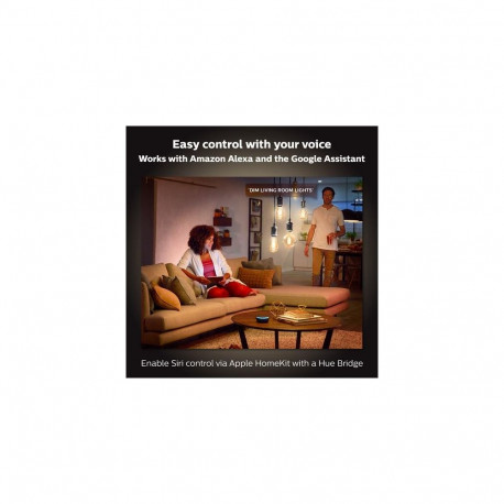 Philips Hue nutikas filamentlamp, valge valgus Filament Globe, E27, 12.5 cm