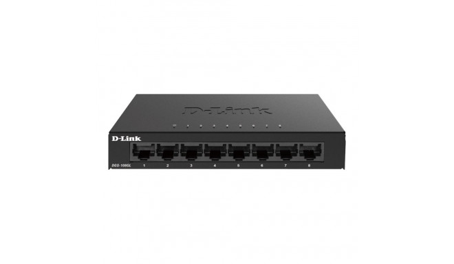 D-Link kommutaator DGS-108GL/E 8-pordiline Gigabit Ethernet mittehallatav lauapealne