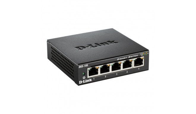 D-Link võrgulüliti DGS-105/E hallatavuseta lauapealne 5 Gigabit Ethernet porti