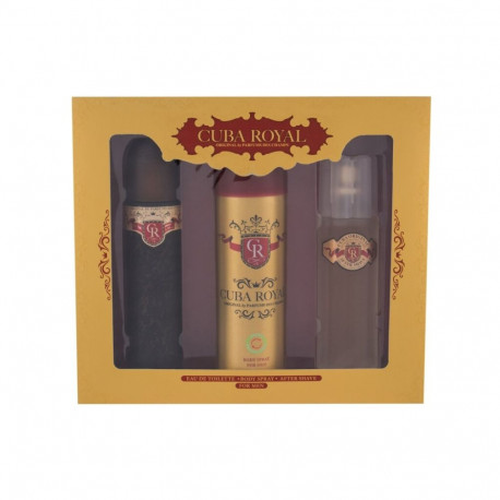 Cuba Royal Eau de Toilette (100ml) (Edt 100 ml + Deodorant 200 ml + Aftershave Water 100 ml)