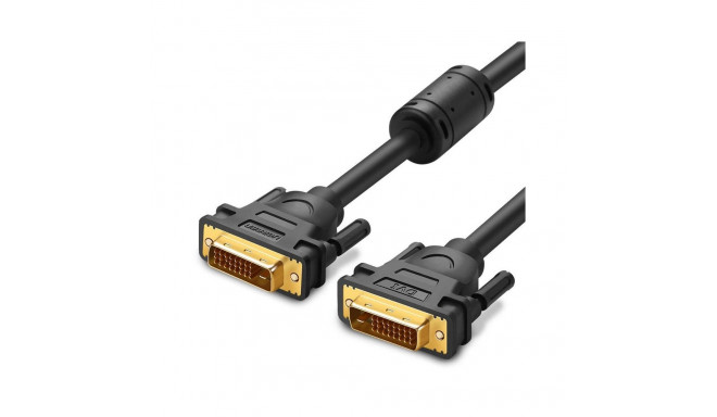Cable DVI-D - DVI-D (24+1) (2K@60Hz 2560*1600) supports DVI-I 24+5 ports 2m black DV101 UGREEN