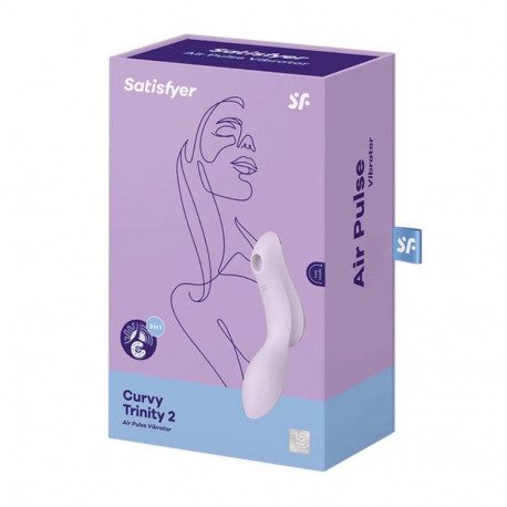 Satisfyer õhusurvevibraator Curvy Trinity 2 1tk, lilla