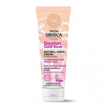 NATURA SIBERICA TAIGA CREMA DE MANOS DAURIAN GOLD ROSE NATURAL 1UN