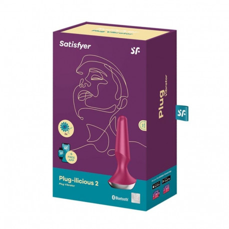 Satisfyer vibraator Plug-ilicious 2 Bluetooth ja rakendusega juhitav, roosa