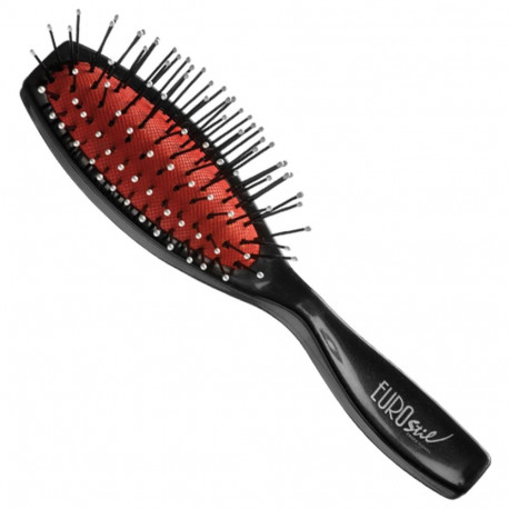 Eurostil juuksehari väike nailonist piidega, must