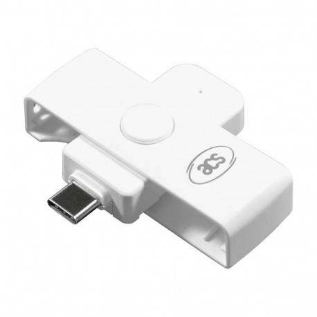 ID-kaardi lugeja USB-C (ACR39U-NF) valge
