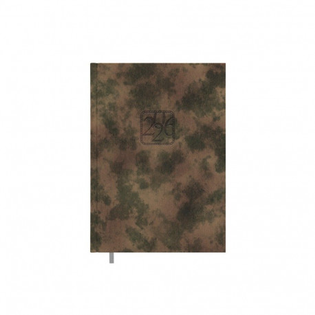 Raamatkalender MINISTER Päev Kamuflaaž, päeva sisu, kunstnahast kaaned, kõvaköide 2026a.