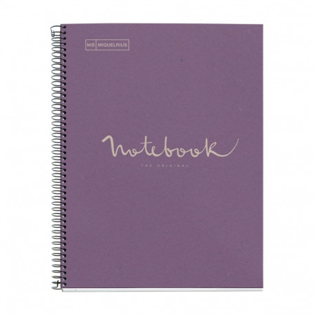 Kaustik A4 80l 5x5 ruut spiraal 4-ne augustus ECOLAVENDER EMOTIONS Miquelrius