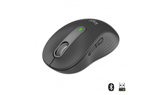 Hiir Logitech Signature M650 Wireless Mouse - GRAPHITE / must, 5-nupuga, Bluetooth, 2.4 GHz - Logite