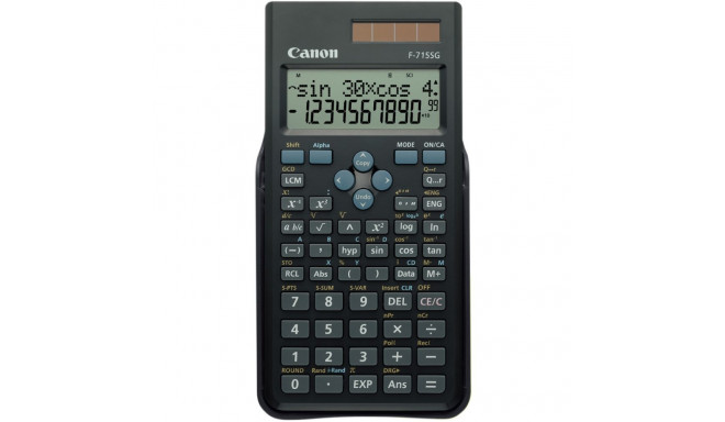 Koolikalkulaator Canon F-715SG Black/must, tava- ja päikesepatarei, 1YW
