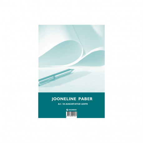 Tarbepaber A4  jooneline, 100l lahtised augustatud lehed kilesse pakitud