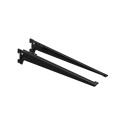 1 PAIR BRACKET ANGLE 380 MM BLACK