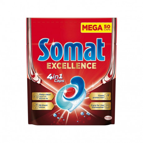 Somat Excellence nõudepesukapslid 50 tk