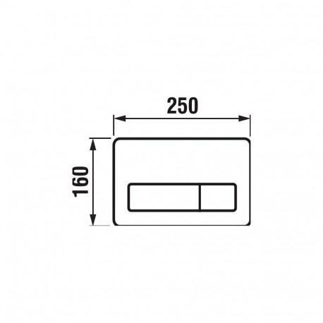 kahe loputusega nupp PL3 must matt