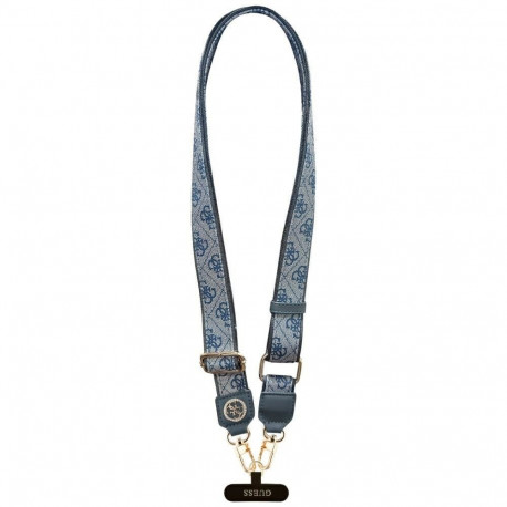GUESS universal strap GUUCNP4DGMB (4G PU Strap Tether Patch Strass Metal Logo) blue