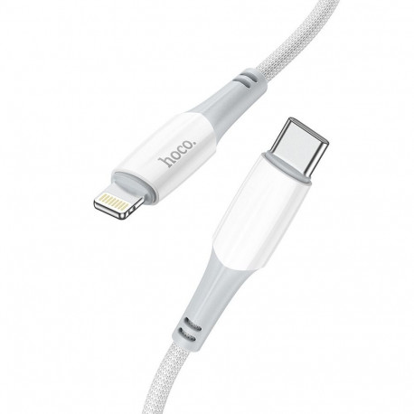 Cable USB C to Lightning Hoco PD 3A 20W 1 m X70 white