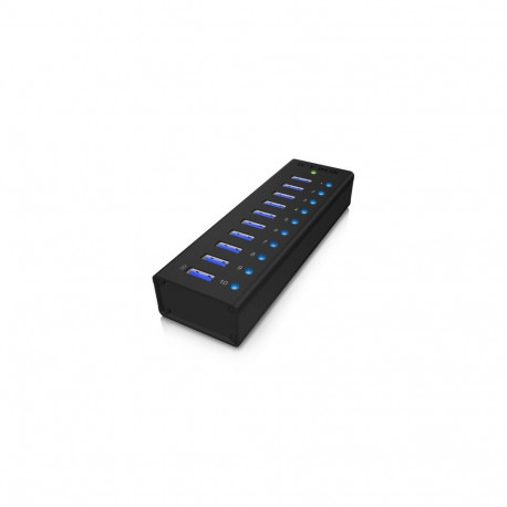 IB-AC6110 (schwarz, 10x USB 3.0, inkl. Ladeanschluss)