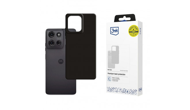 3mk Matt Case for Motorola Moto G75 - Black