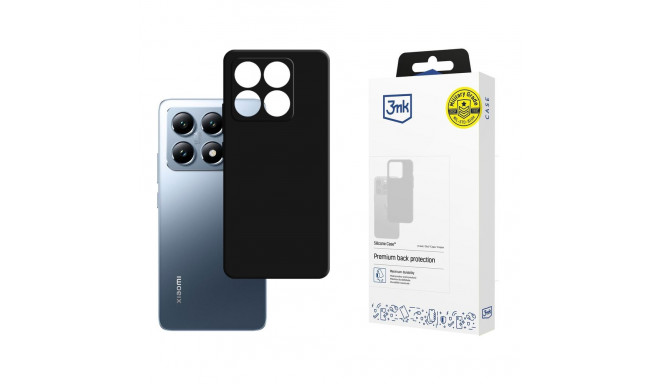 3mk Silicone Case for Xiaomi 14T - black