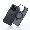 3mk Smoke Case Mag&Stand for Apple iPhone 15 pro max - black