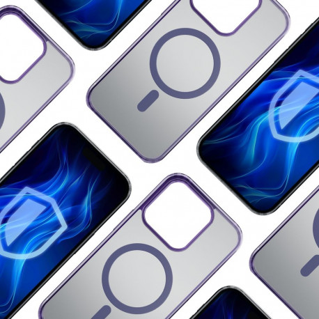 3mk Frosty MagCase Purple Case for Apple iPhone 15 Pro Max - purple