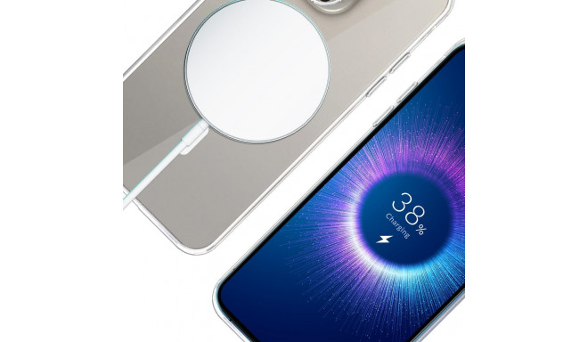 3mk Clear MagCase Case for Apple iPhone 15 Pro Max - Transparent