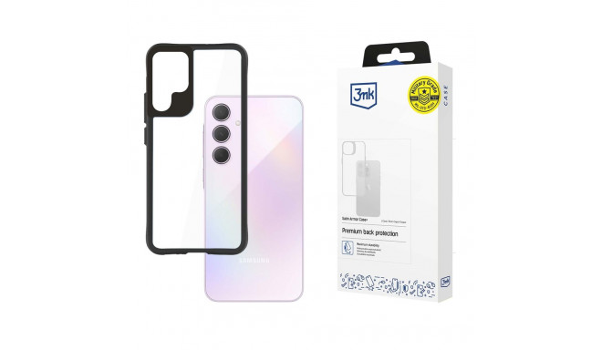 3mk Satin Armor Case+ for Samsung Galaxy A35 5G - transparent with black frame