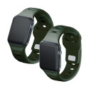 3mk Silicone Watch Strap for Apple Watch 42 / 44 / 45 / 49 mm - green