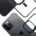 3mk Satin Armor MagCase with MagSafe for iPhone 12 Pro Max - Clear with Black Frame